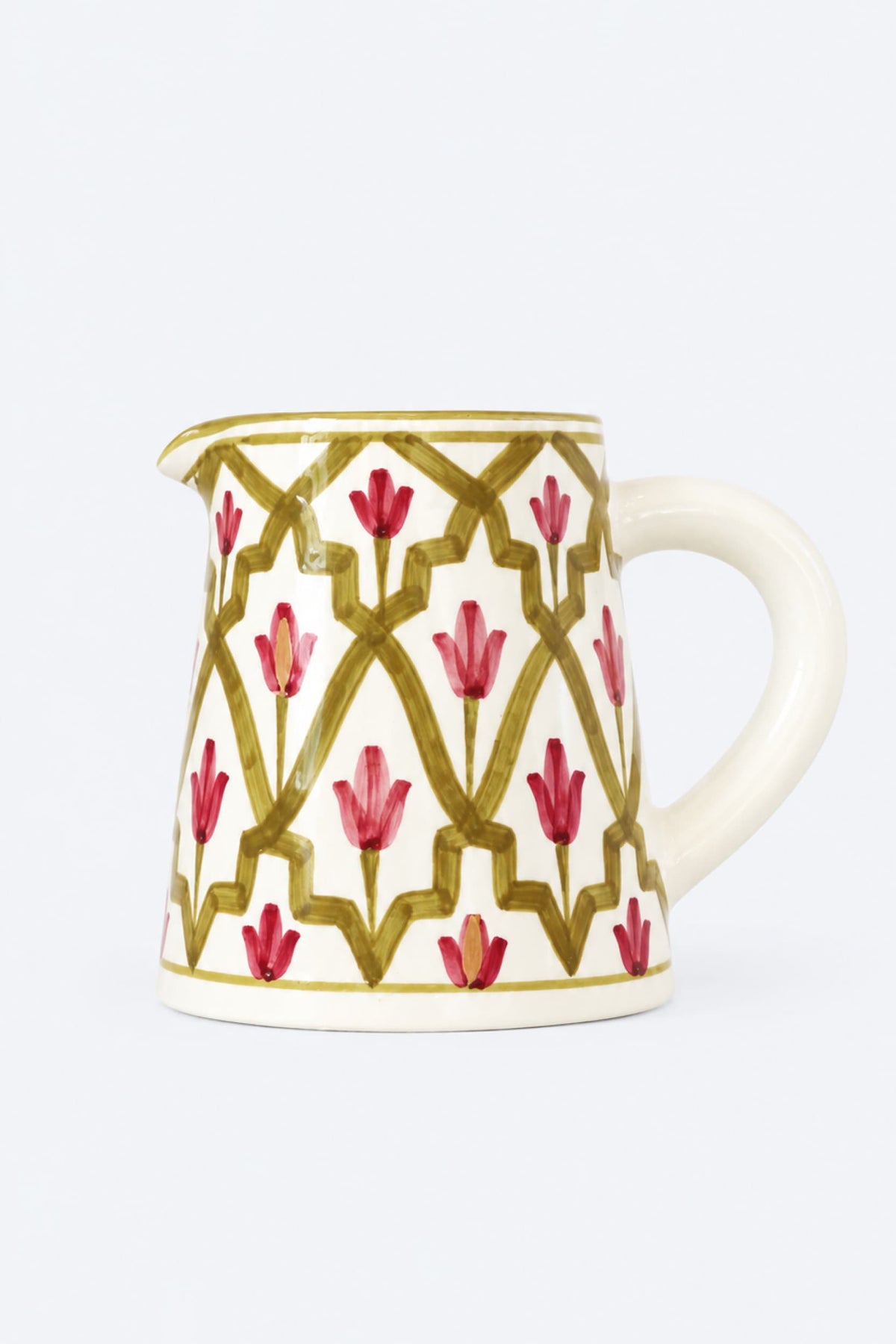 Lmida Khaki & Aubergine Pitcher - Small