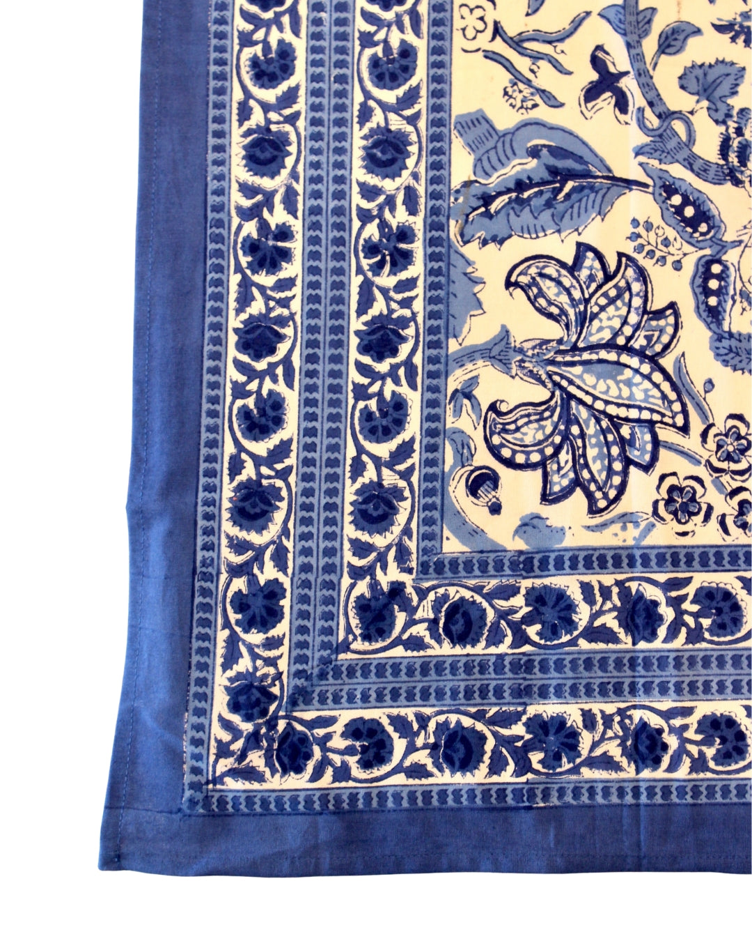 Blue Floral Tablecloth