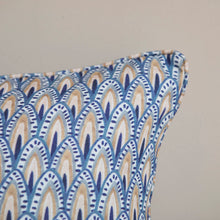 Load image into Gallery viewer, Blue Crescent Cushion