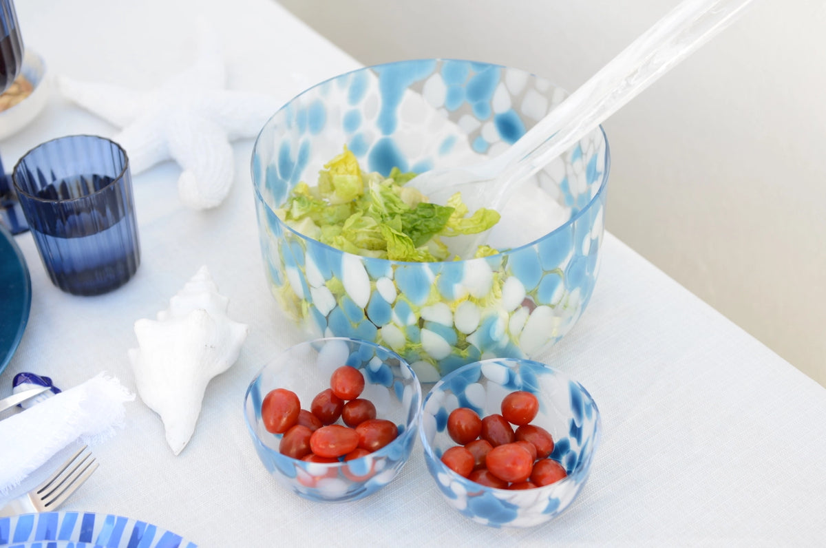 Indigo Splash Salad Bowl