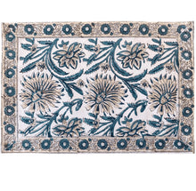 Load image into Gallery viewer, Blue Blockprint placemats - Set of 6