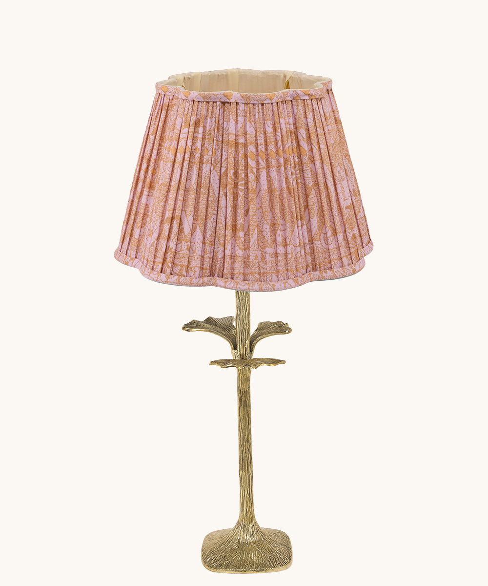 Blush Scalloped Lampshade