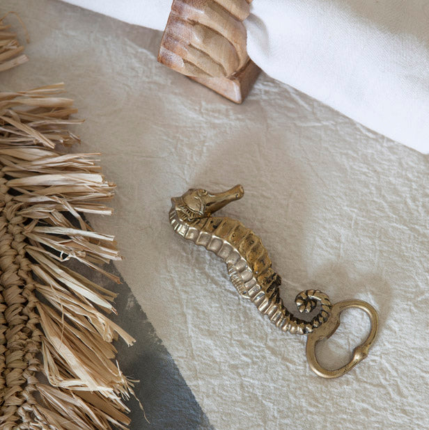 Brass Seahorse Bottle Opener