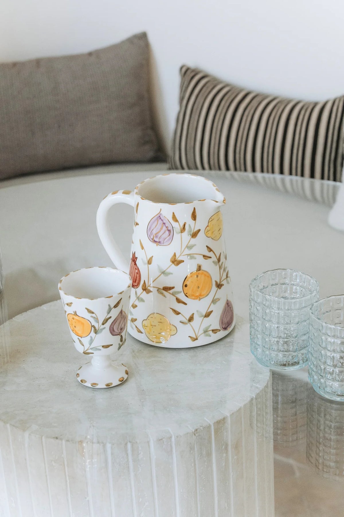 Tutti Frutti Gold Pitcher - Large