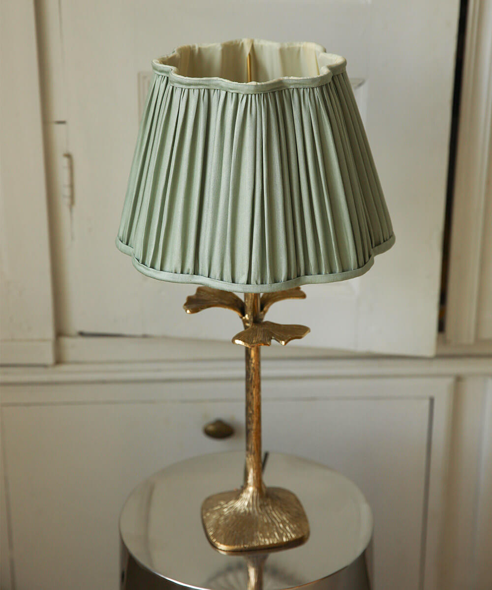 Sage Scalloped Lampshade