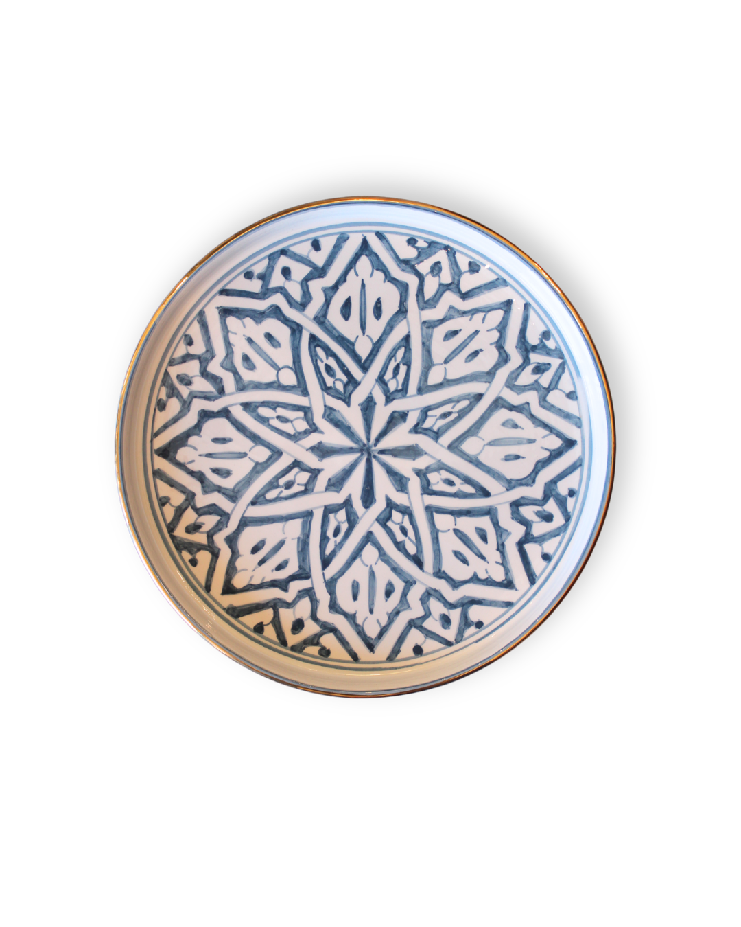 Fassia Stone Blue Round Dish - Large