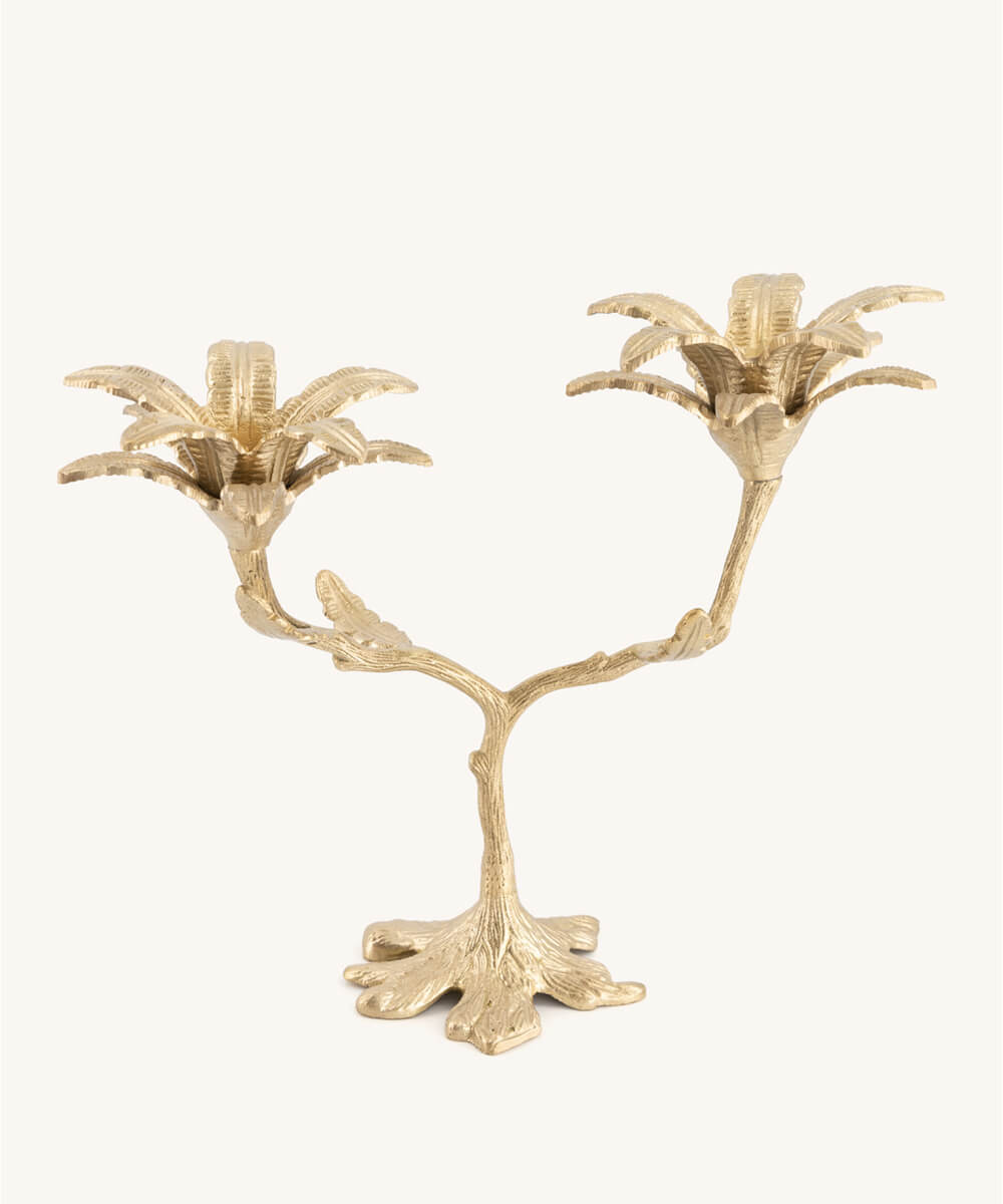 Gilded Forest Candle Holder