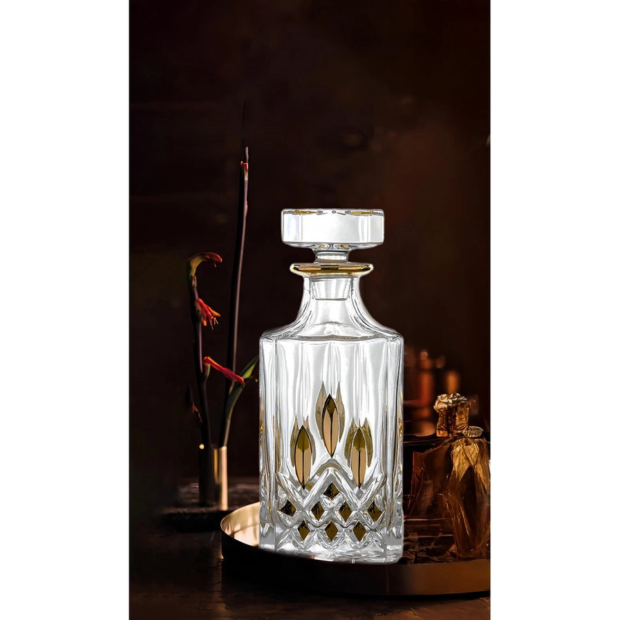 Golden Whiskey Decanter