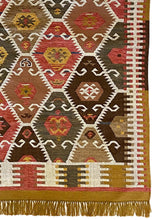 Load image into Gallery viewer, Heritage Kilim - Red / Mustard / Green - 150 x 240cm