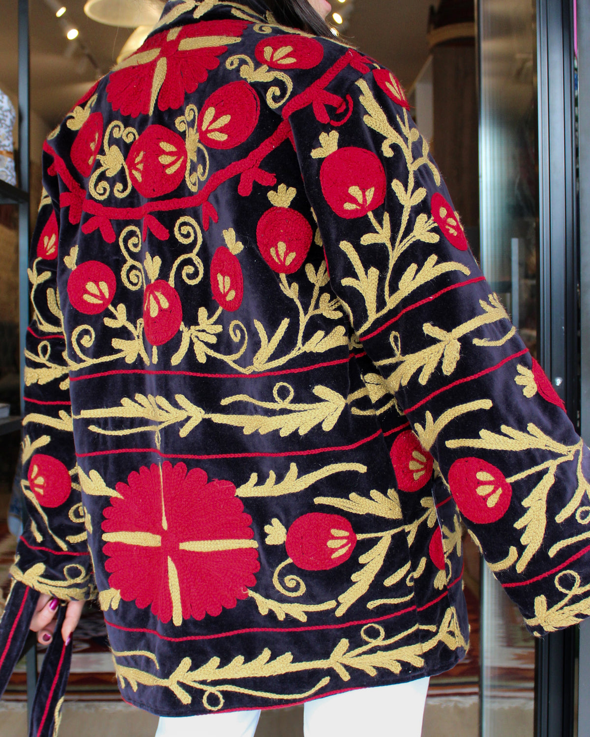 Heritage Velvet Jacket - Onyx Crimson