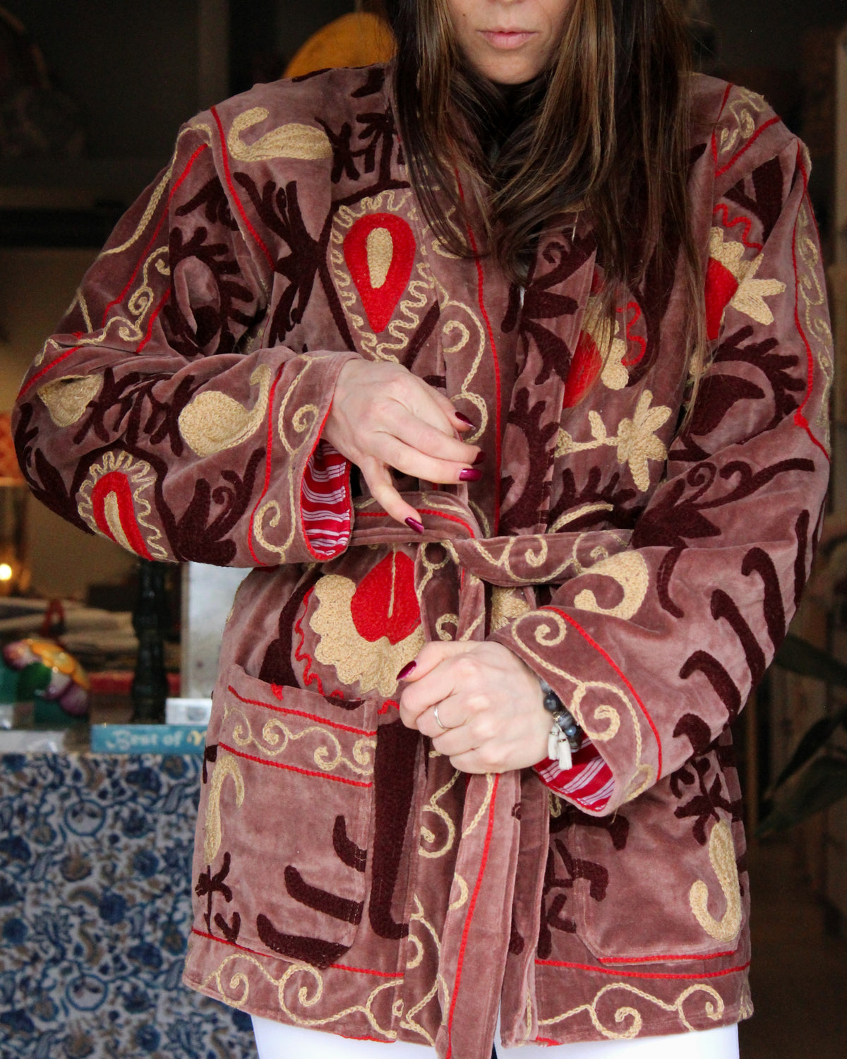 Heritage Velvet Jacket - Mauve