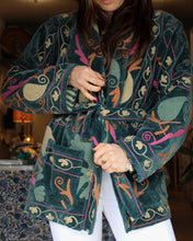 Load image into Gallery viewer, Heritage Velvet Jacket - Teal