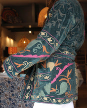 Load image into Gallery viewer, Heritage Velvet Jacket - Teal