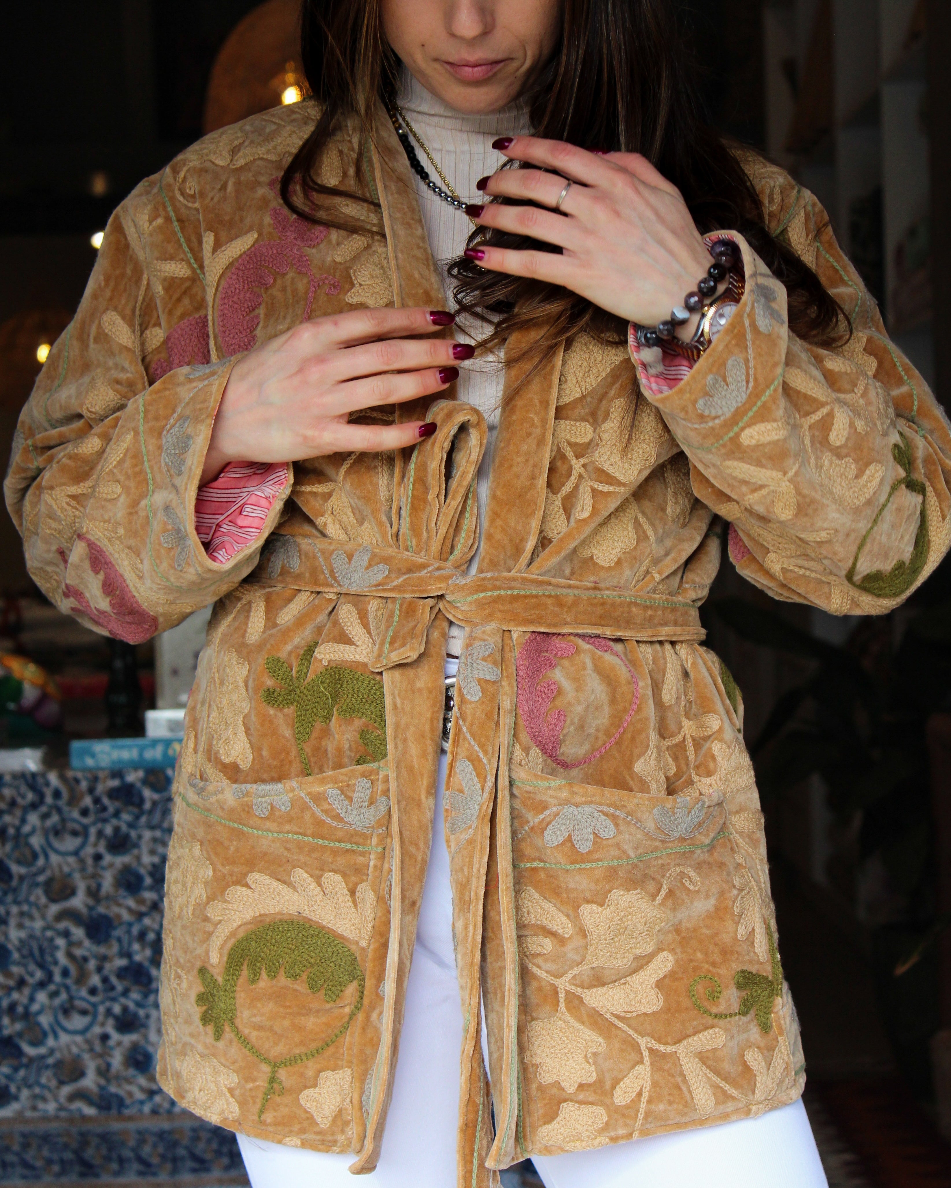 Heritage Velvet Jacket - Mustard