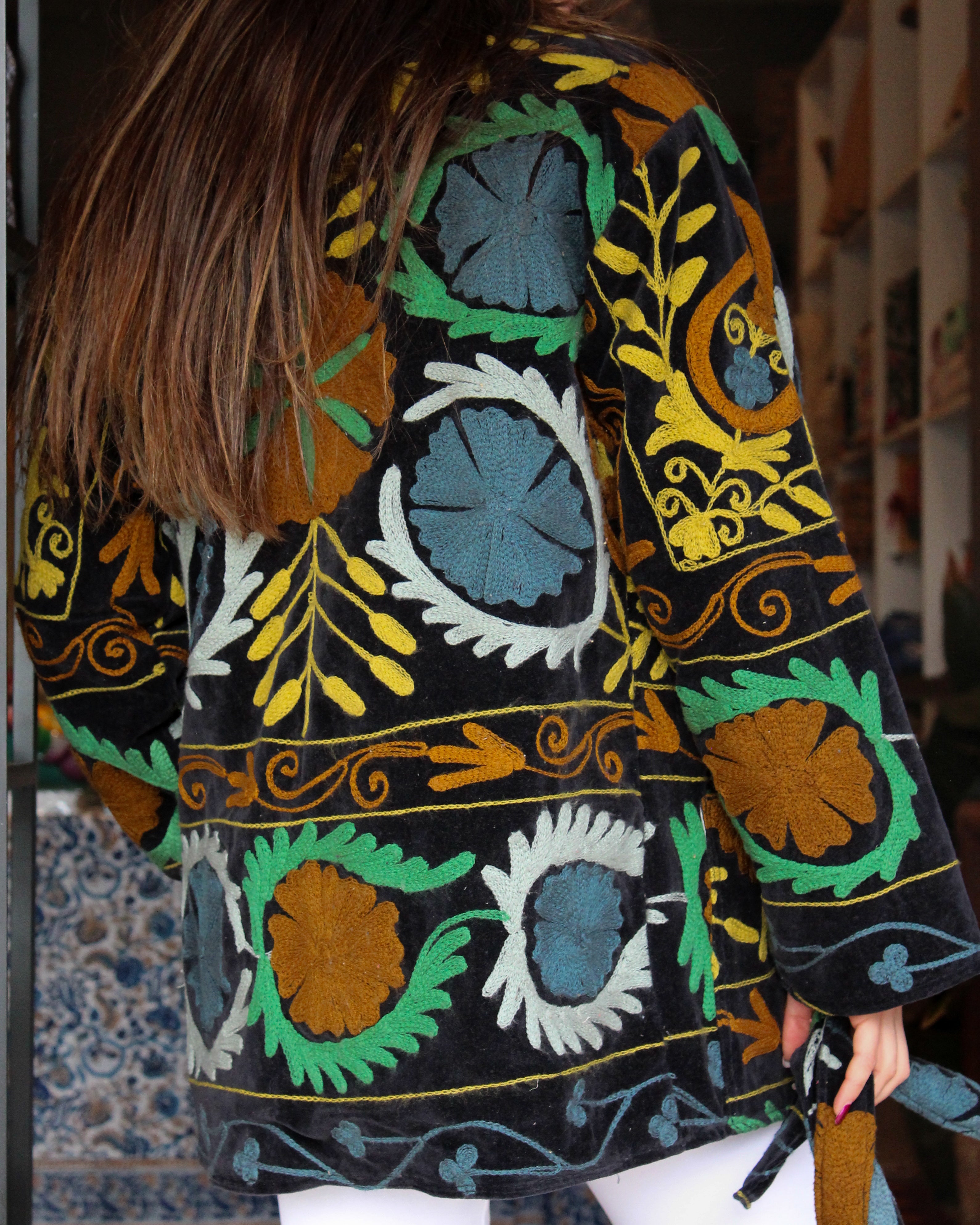 Heritage Velvet Jacket - Onyx Forest