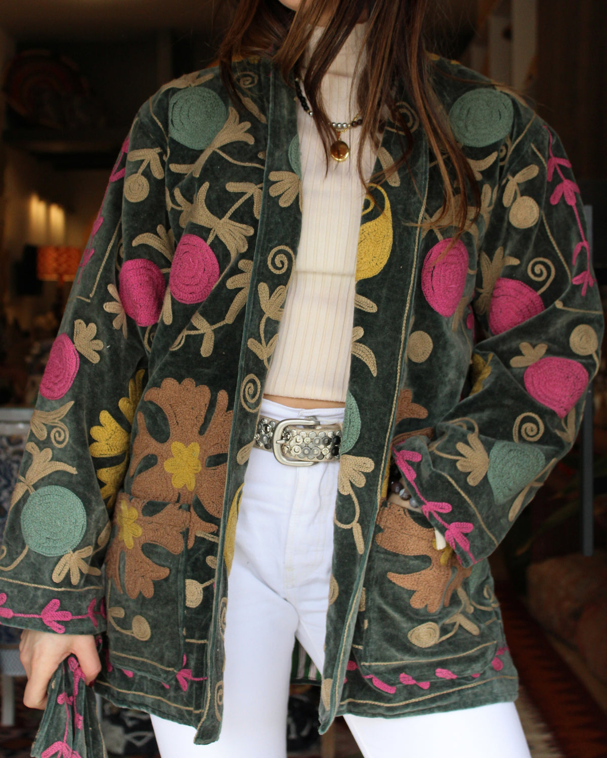 Heritage Velvet Jacket - Slate