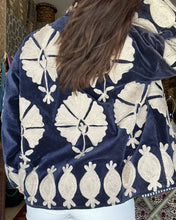 Load image into Gallery viewer, Souk Velvet Jacket - Navy