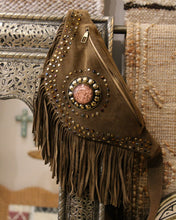 Load image into Gallery viewer, Suede Fringe Bum Bag - Umber Brown