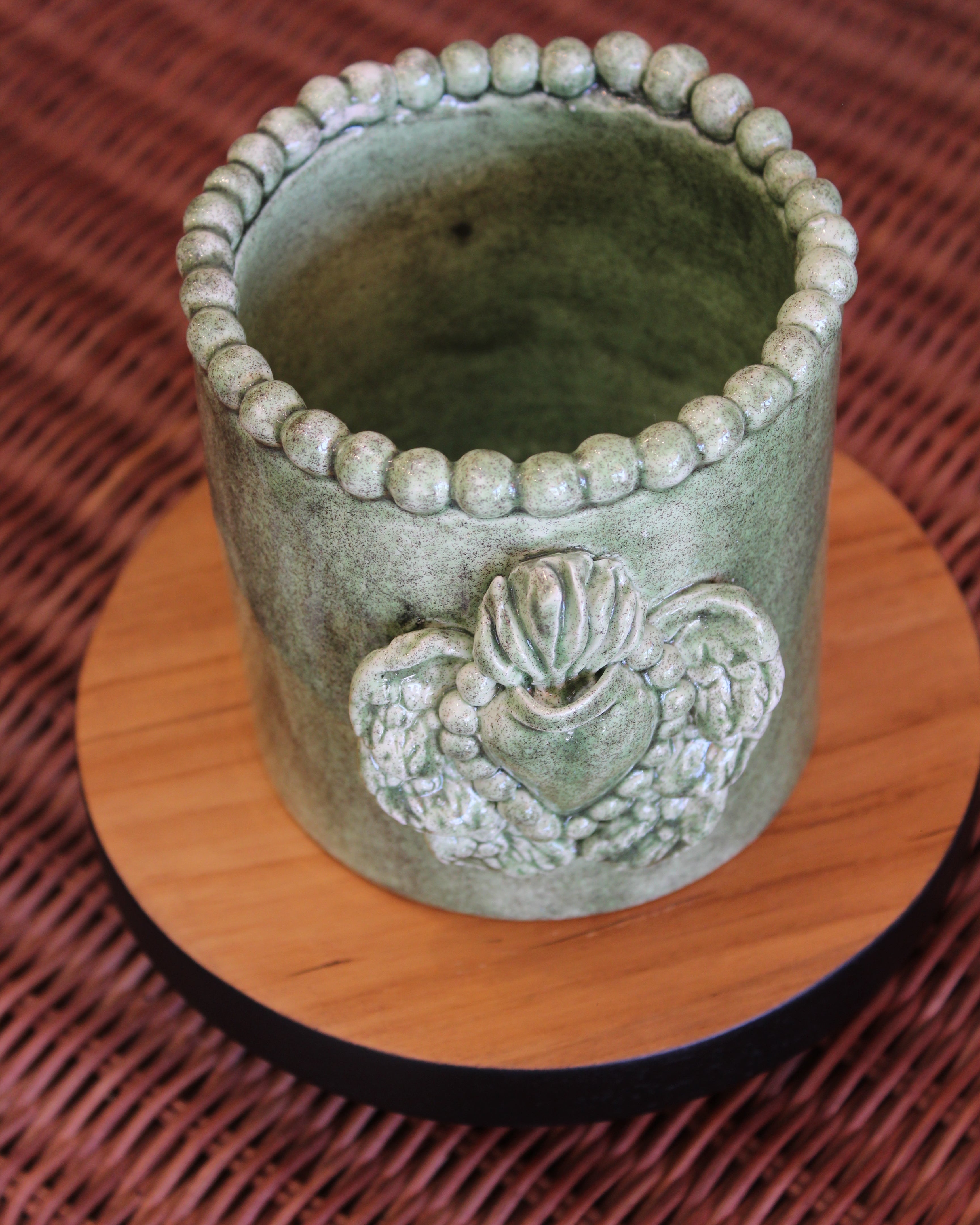 Cuore Cylindrette Vase - Sage