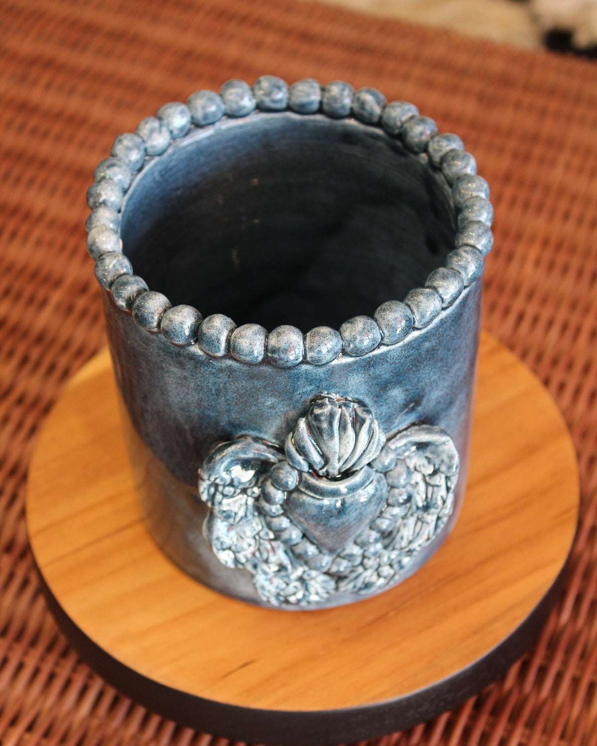 Cuore Cylindrette Vase - Deep Blue