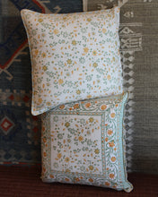 Load image into Gallery viewer, Blockprint Cushion Covers - Marigold Garden