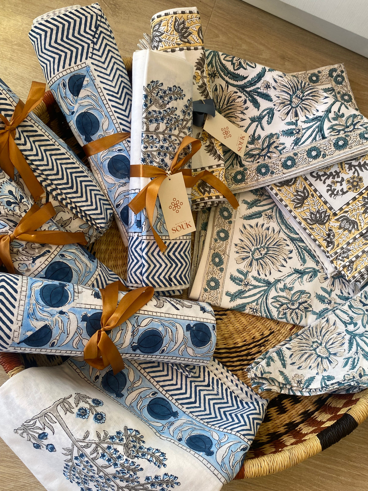 Blue Trees Tablecloth