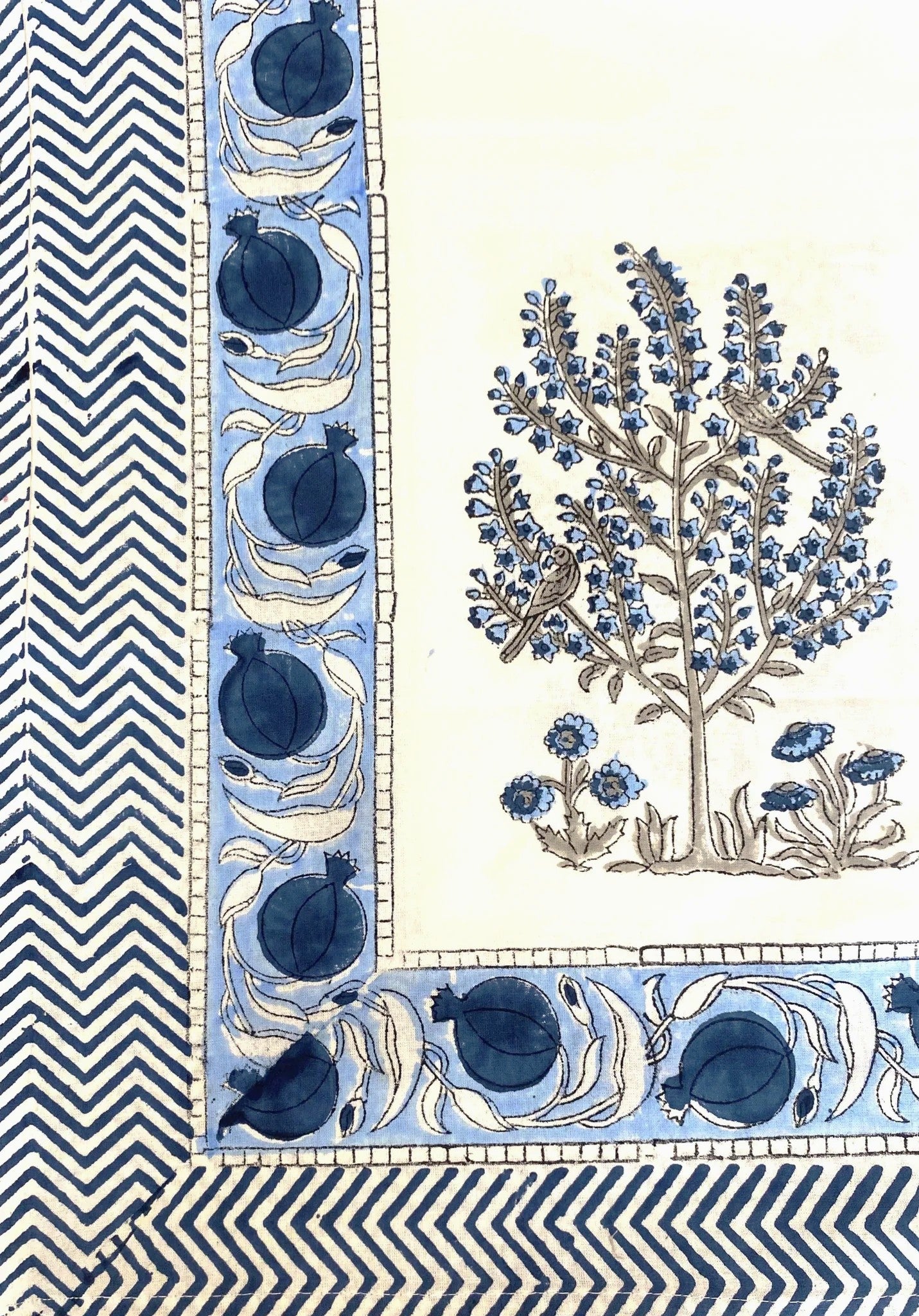 Blue Trees Tablecloth