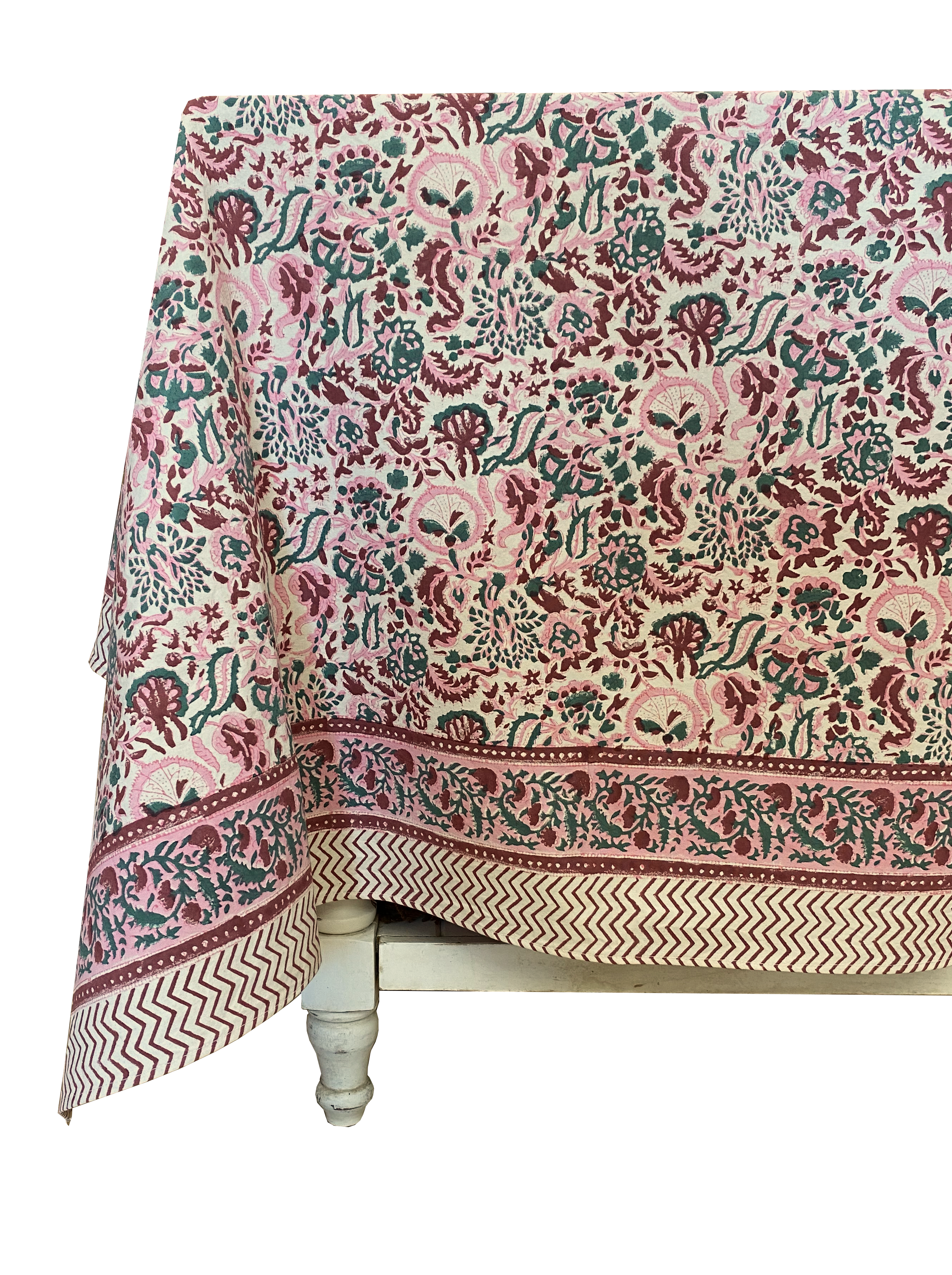 Pink Meadow Tablecloth