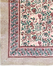 Load image into Gallery viewer, Pink Meadow Tablecloth