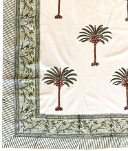Load image into Gallery viewer, Green Palms Tablecloth