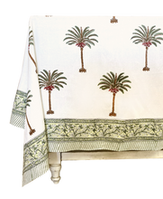 Load image into Gallery viewer, Green Palms Tablecloth