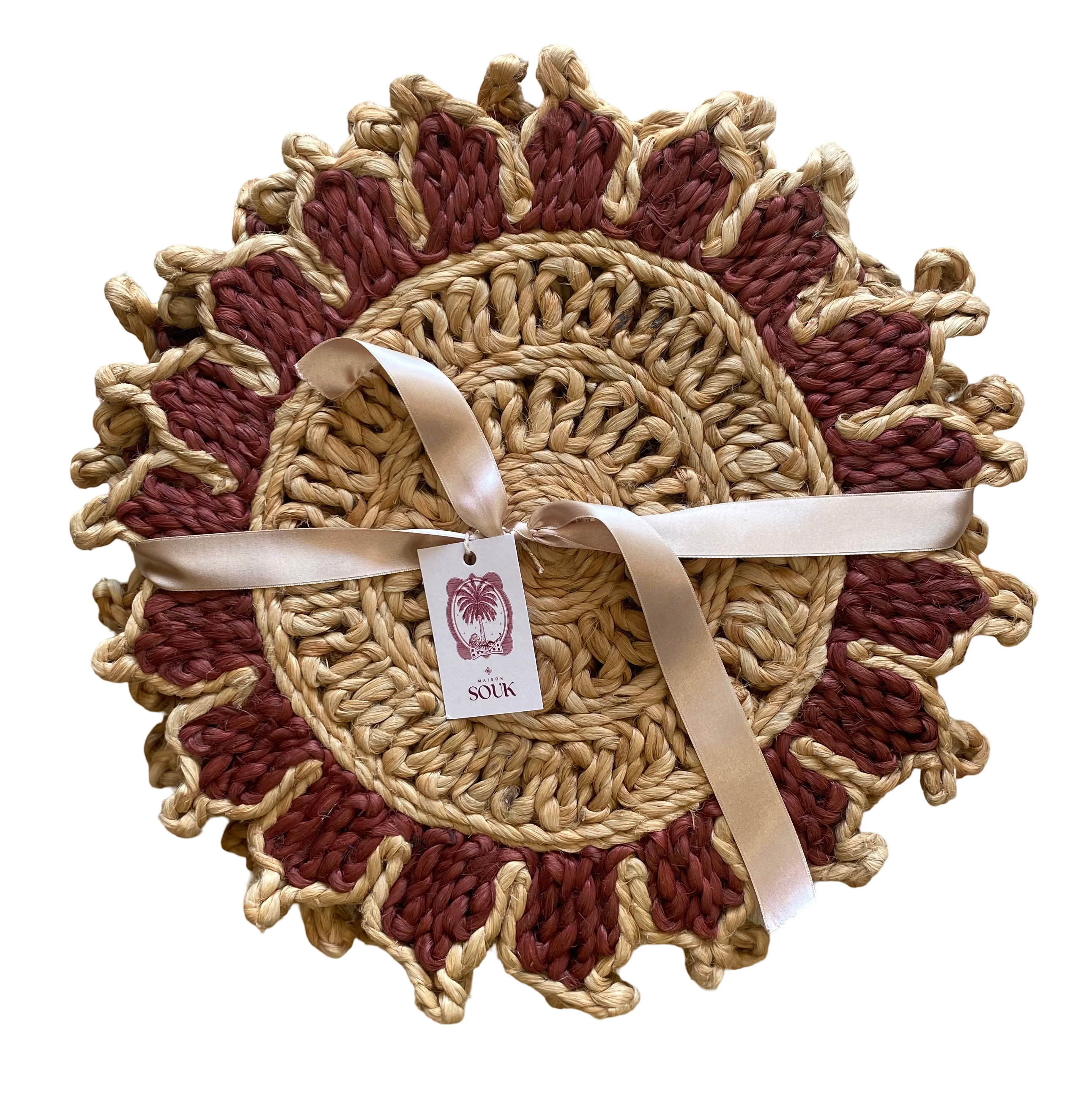 Ivy Placemats - Crimson - Set of 4
