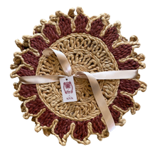 Load image into Gallery viewer, Ivy Placemats - Crimson - Set of 4