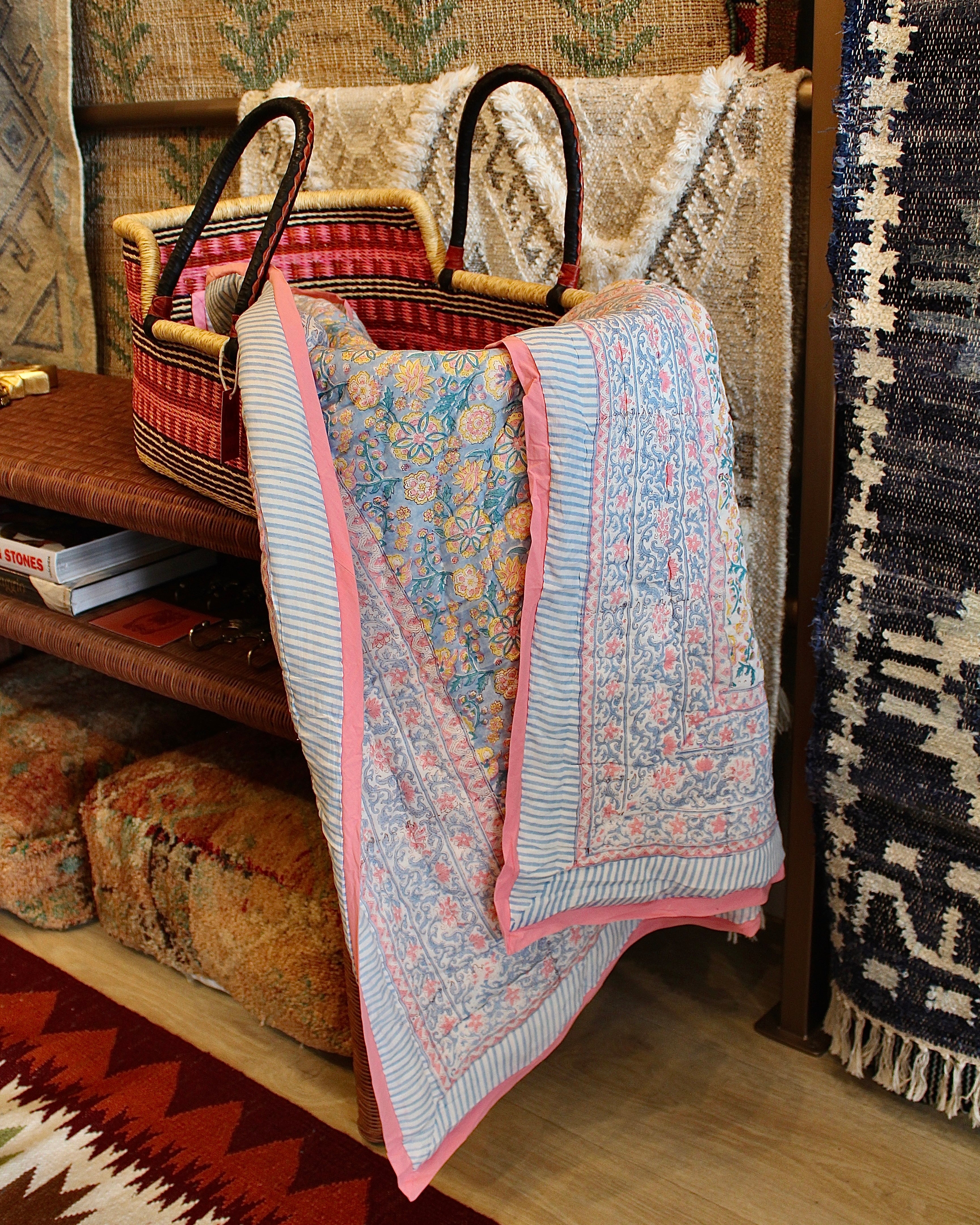 Wildflower Vine Baby Quilt