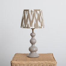 Load image into Gallery viewer, Ikat Brown Pleated Lampshade - Small