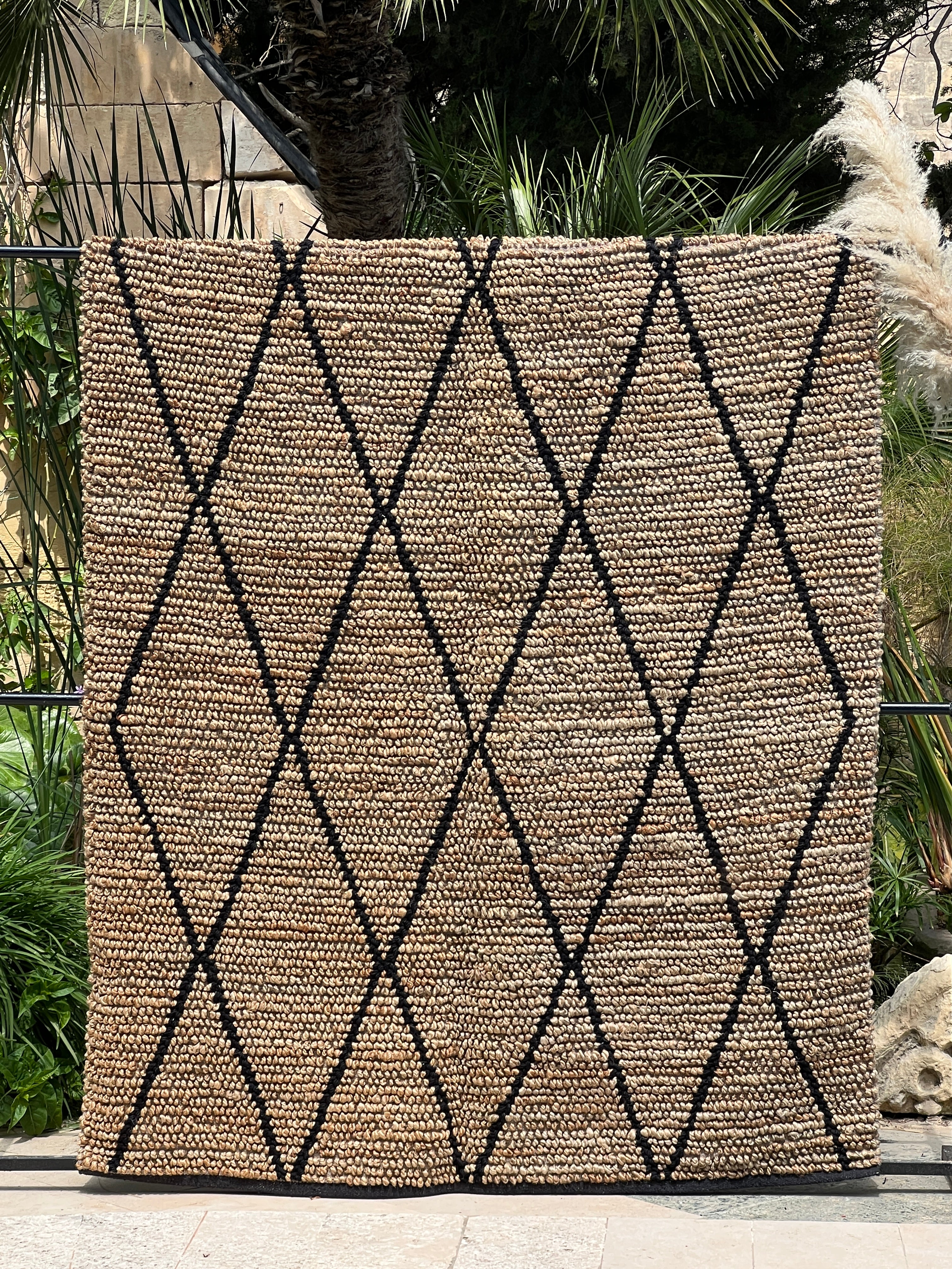 JuteRug-Neutral160x230cm103, Front Side