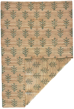 Load image into Gallery viewer, Jute Motif Rug - Natural / Green 180 x 270cm