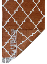 Load image into Gallery viewer, Oxford Trellis Rug - Rust