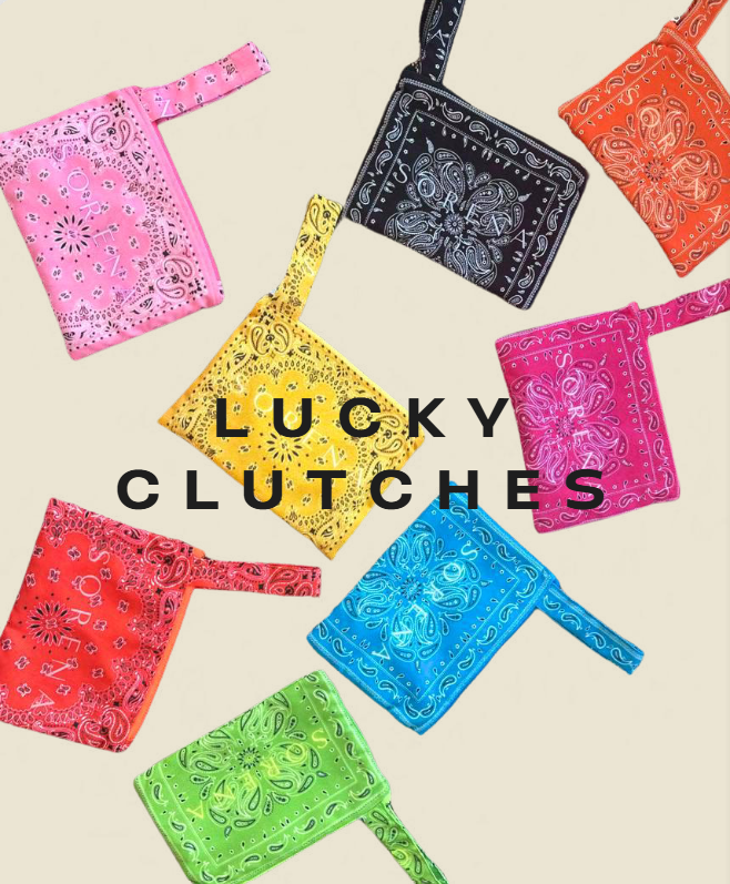 Lucky Clutch Bandana - Light Pink