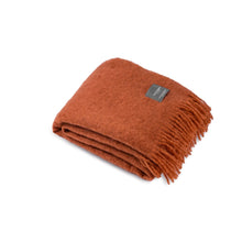 Load image into Gallery viewer, Mohair Blanket Rusty & Terracotta Melange