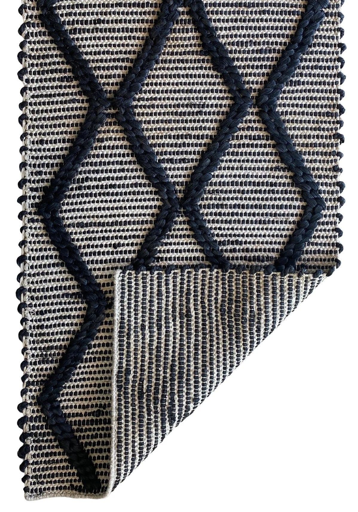 Harlow Diamond Rug - Black
