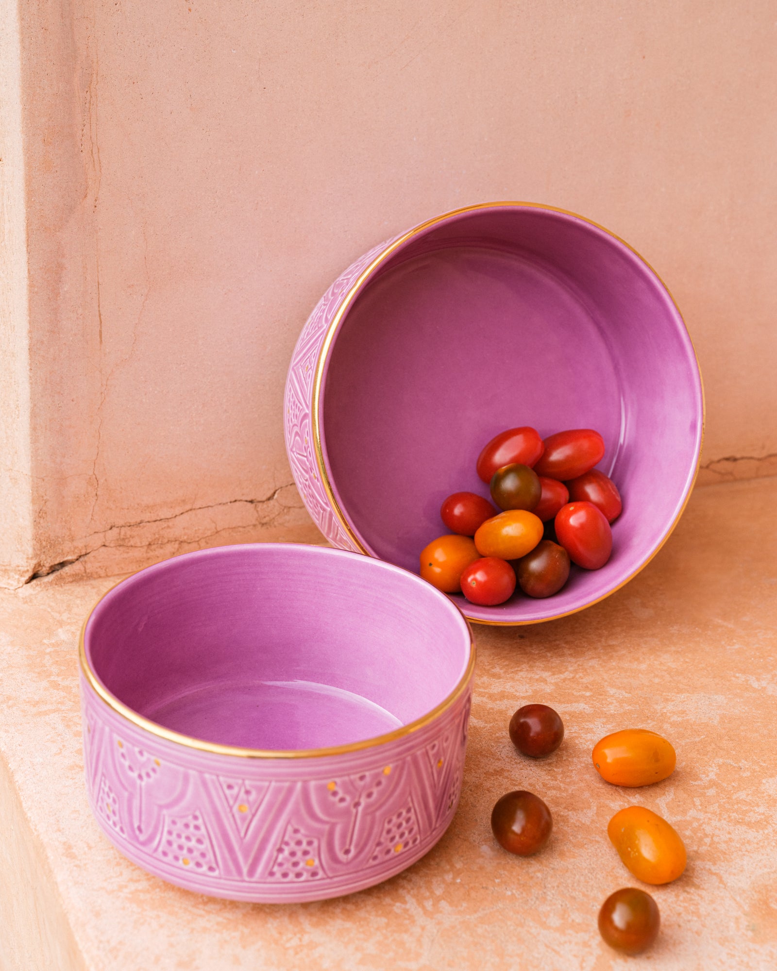 Empreinte Violet Straight Sided Salad Bowl