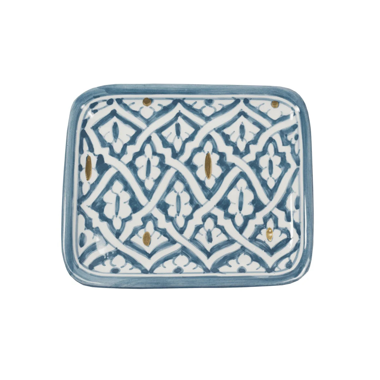 Fassia Stone Blue Rectangle Dish - Small