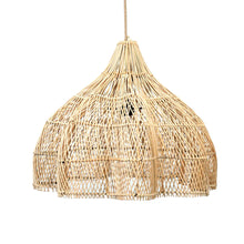 Load image into Gallery viewer, The Ripple Rattan Pendant - Natural - M