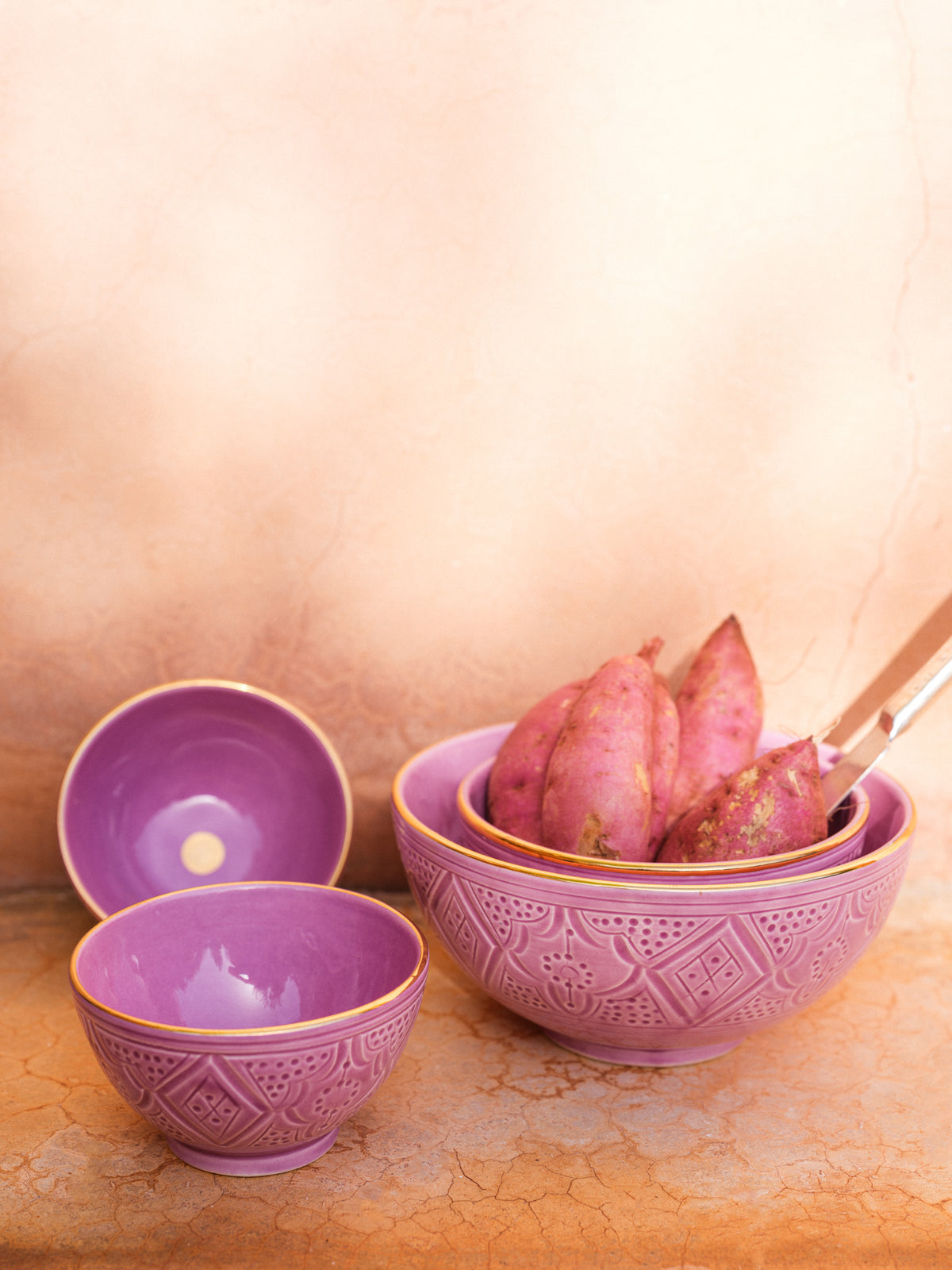 Empreinte Violet Low Bowl - Large