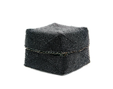 Load image into Gallery viewer, Black Beaded Basket - L