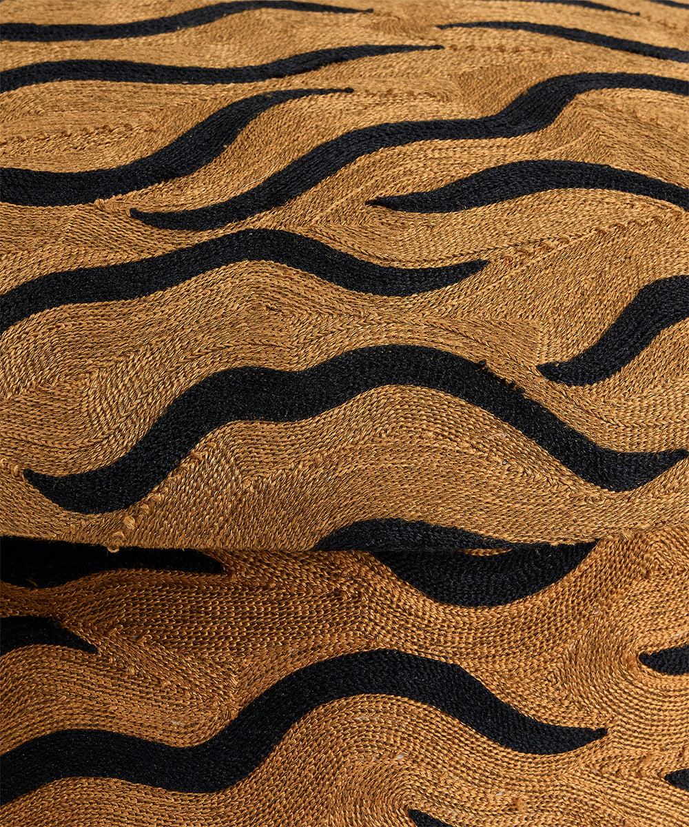 Tigra Embroidered Pouffe