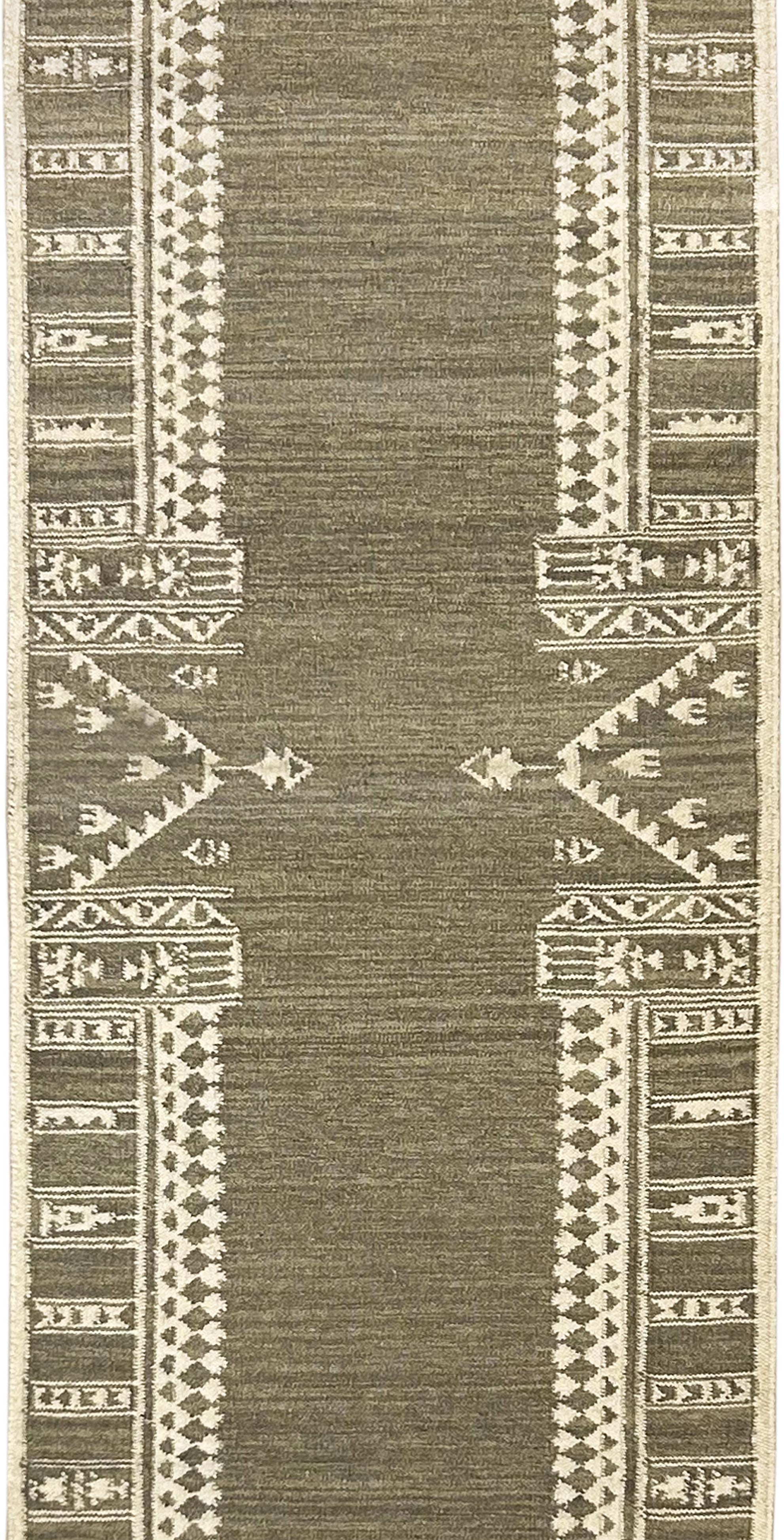 Agra Kilim Sage - 80 x 270cm