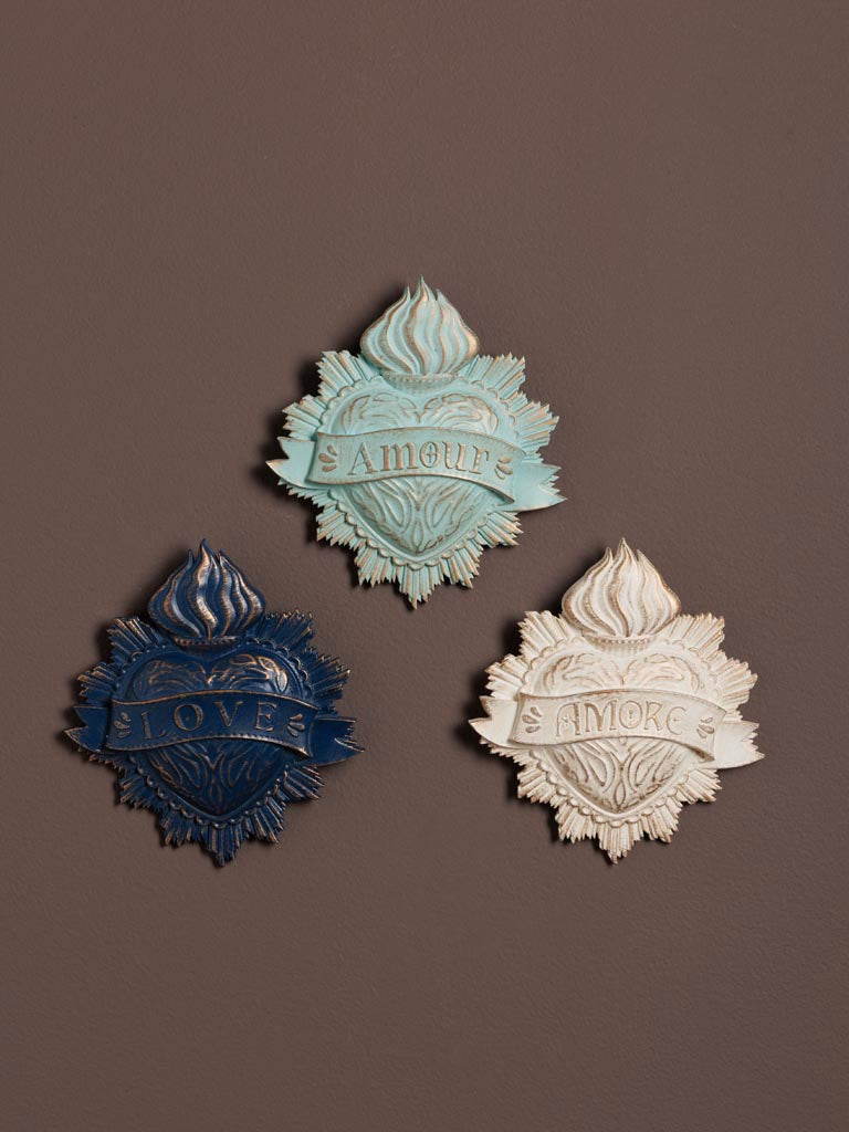 Fuego De Amore Wall Ornament - Navy