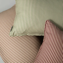Load image into Gallery viewer, Burgundy Stipe Cushion